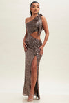 Santorini Cutout Sequin Dress
