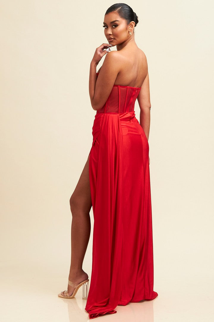 Atenas High Slit Gown