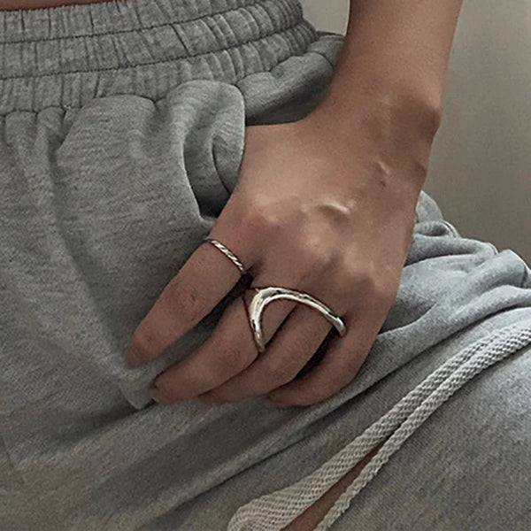 Two-finger Irregular Geometric Rings