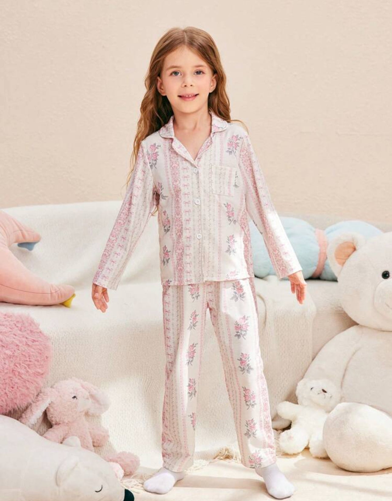 Kids lavender mommy and me pajamas