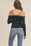 Val Royeaux Ribbed Sweater Top