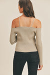 Val Royeaux Ribbed Sweater Top