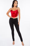 Liverpool Satin Corset Top