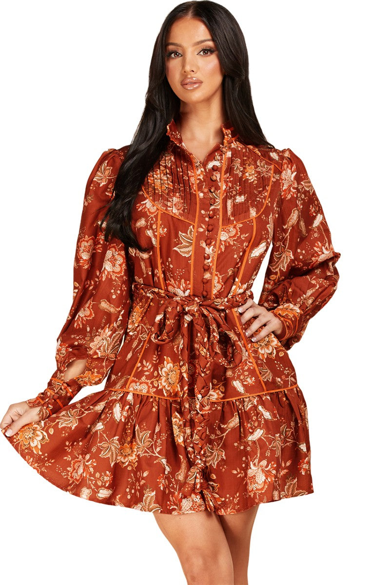 Boston Autumn Vintage Inspired Dress