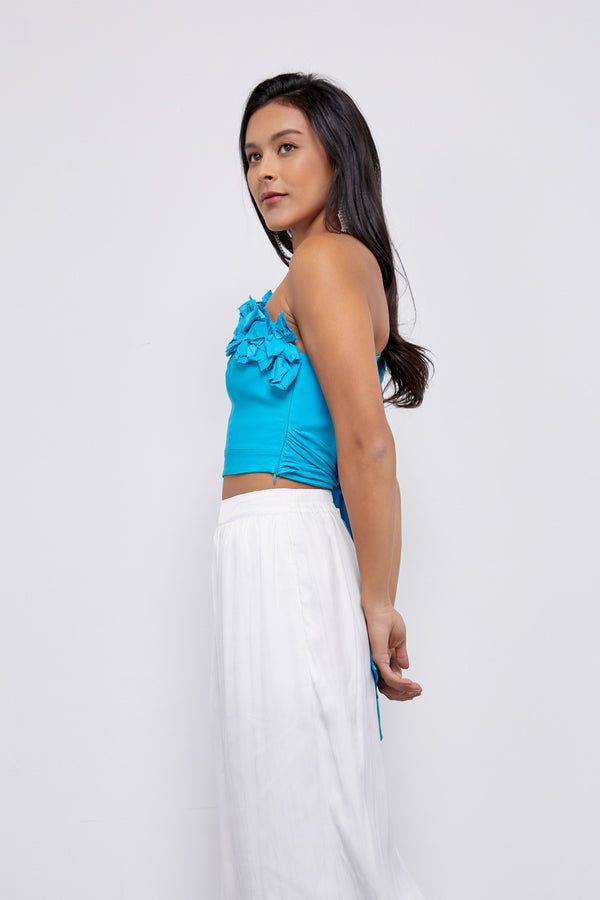 Valletta One Shoulder Ruffled Top