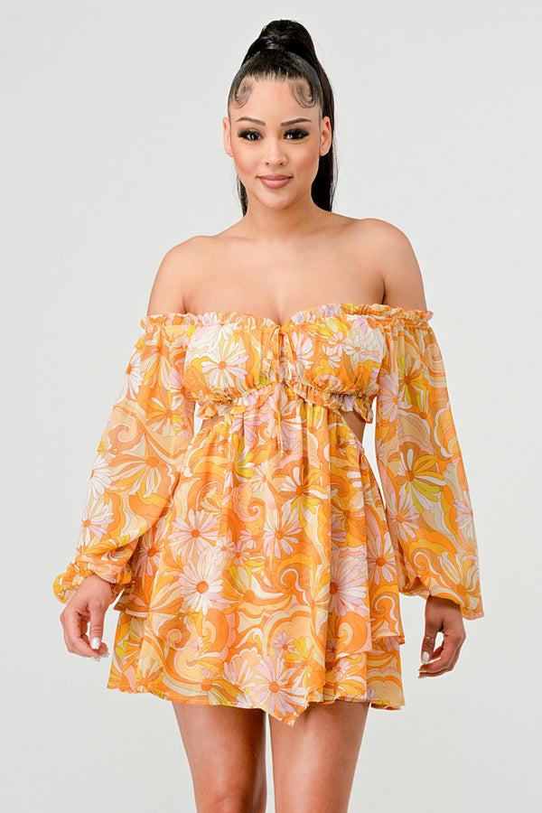 Brenham Off Shoulder Dress