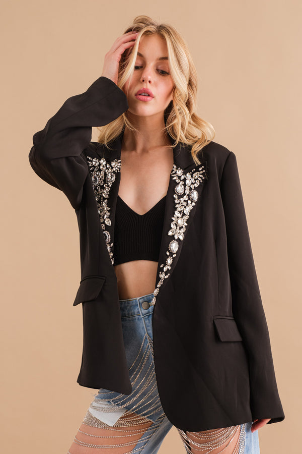 Lecce Embellished Jewel Blazer