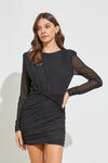 Verona Sheer Ruched Dress