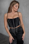 Avalon Embelished Corset Top