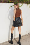 Chicago Vegan Leather Shorts