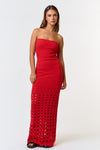 Evora Pointelle Maxi Dress