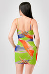 Rainbow Row Ruched Dress