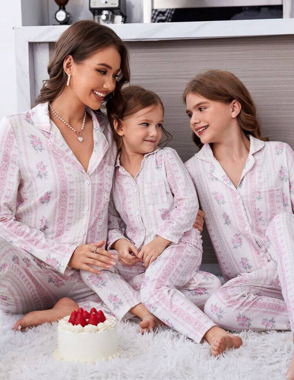 Women’s Lavender mommy and me pajamas