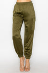 Satin Cargo joggers