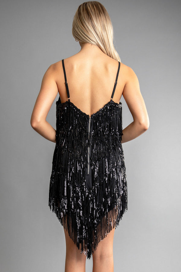 Venice Fringe Mini Dress