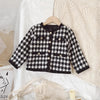 New York Houndstooth Kids Coat and Skirt Set