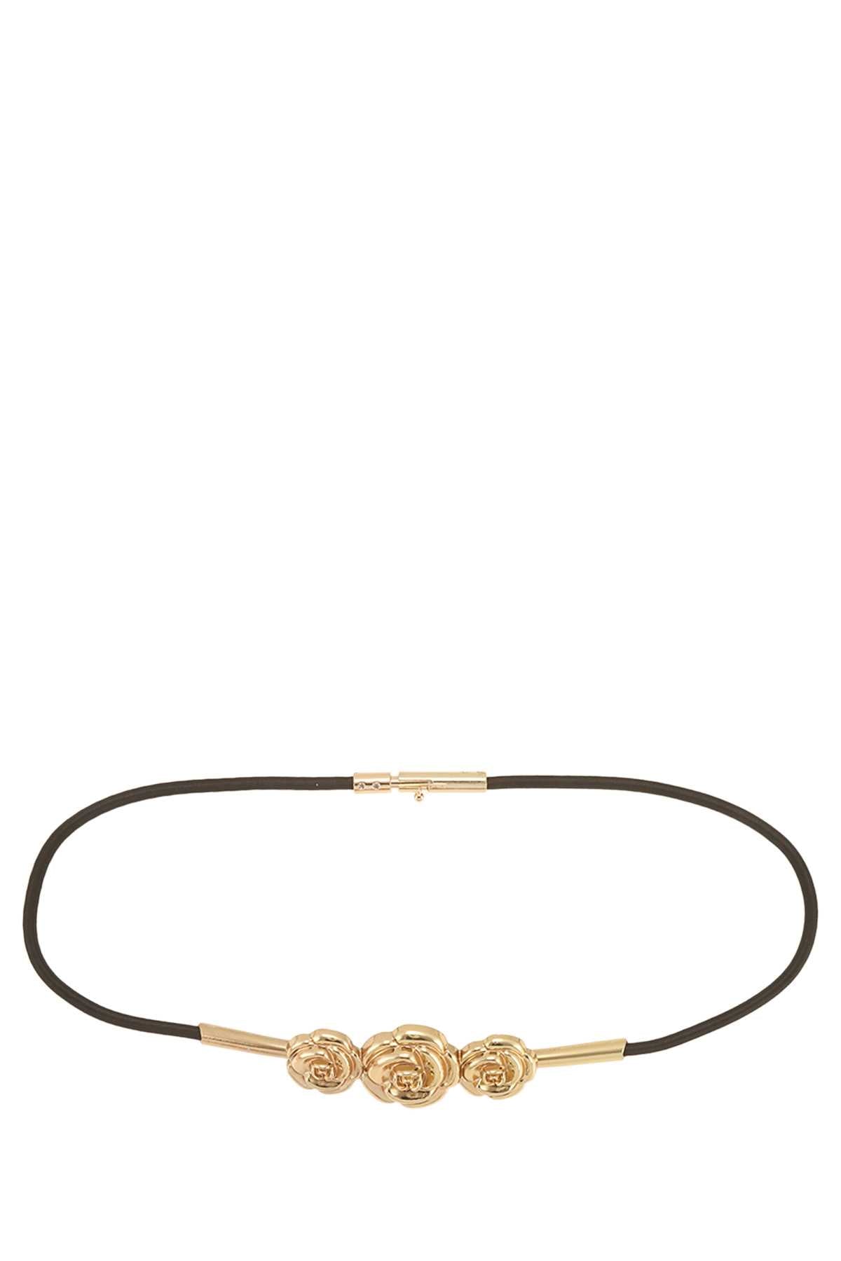 Rose Charm Stretch Belt