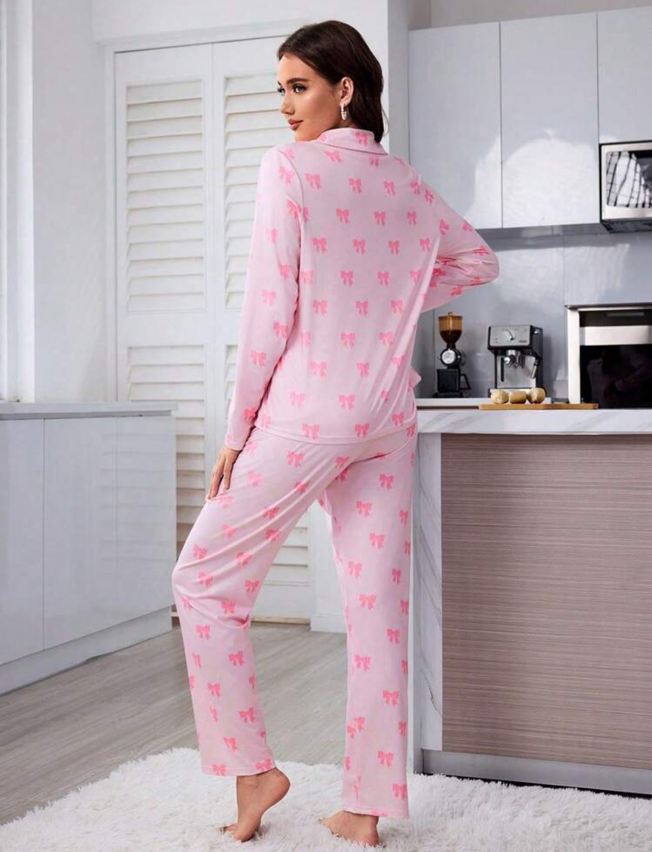 Women’s pink mommy and me pajamas