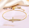 Gold Cross Bracelet