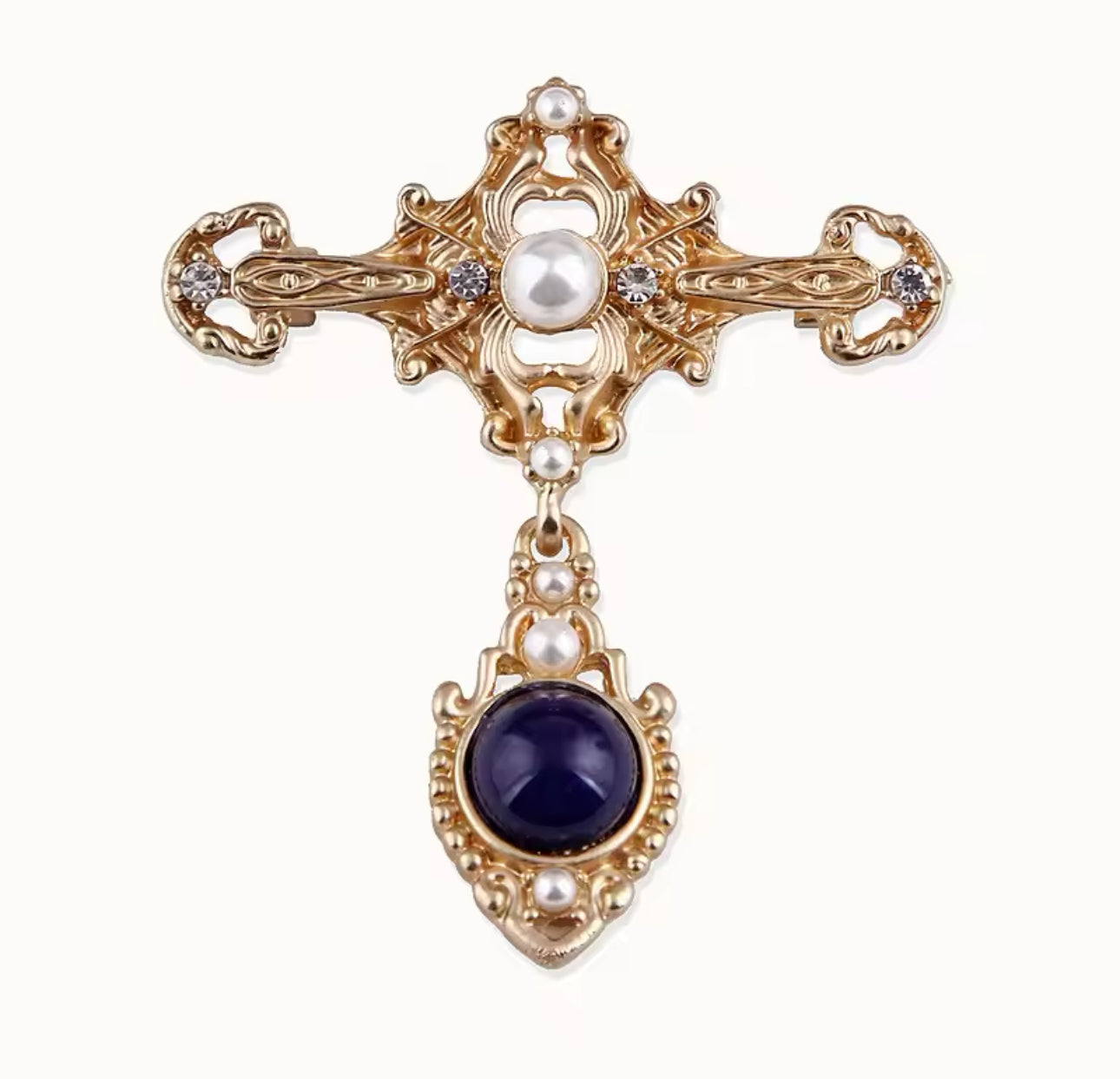 Cross brooch pin