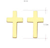 Cross stud earrings