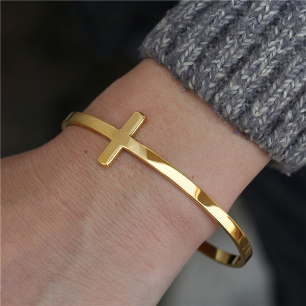 Cross Cuff Bracelet