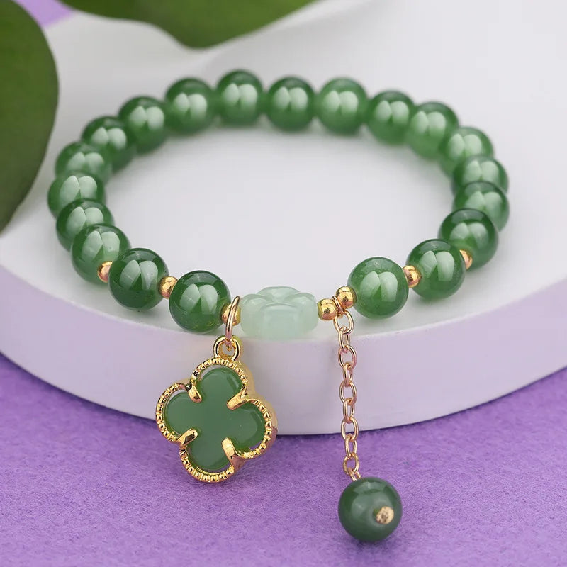 Glass bead Clover Bracelet