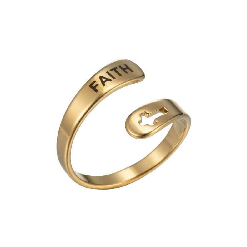 Faith Cross Ring