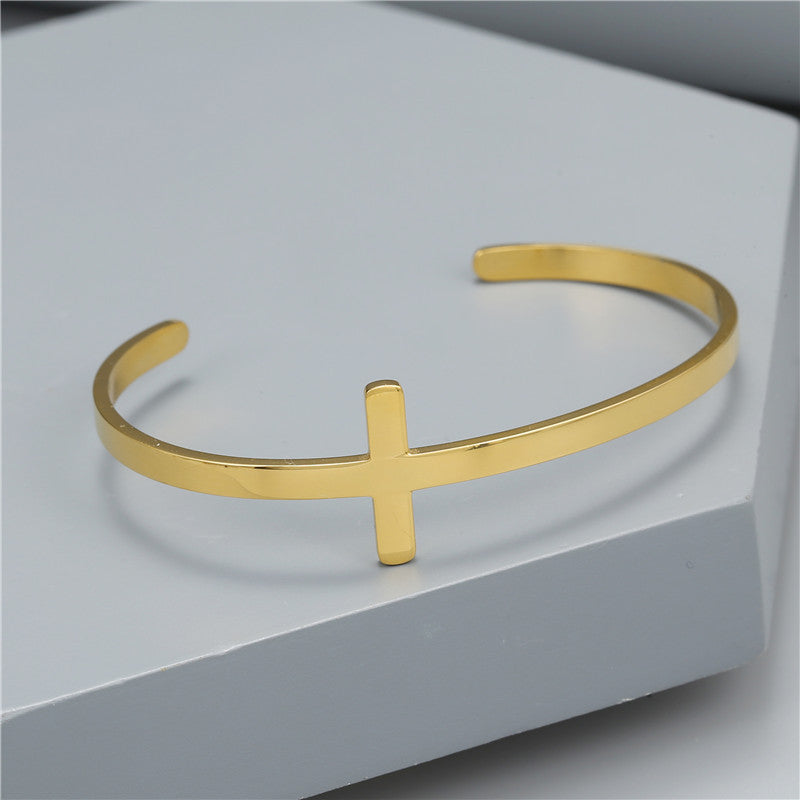 Cross Cuff Bracelet