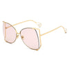 Semi rimless sunglasses