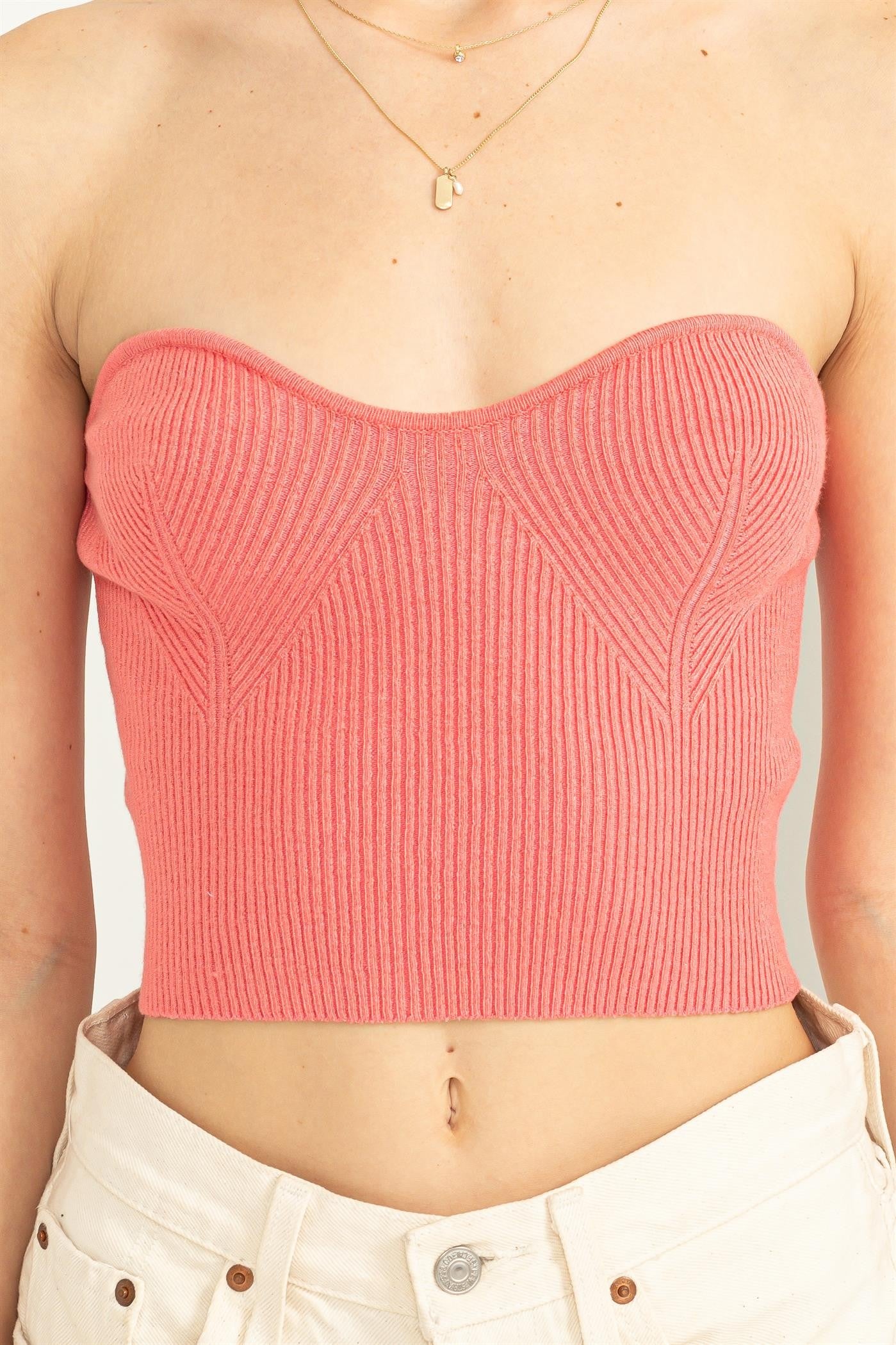 Sanford Strapless Crop Top