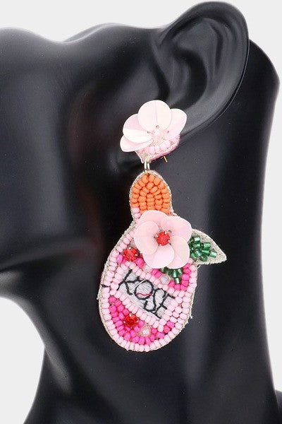 Rose all day earrings