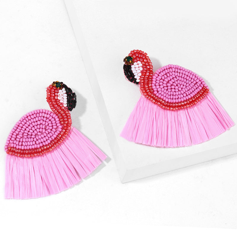 Flamingo Drop Earrings