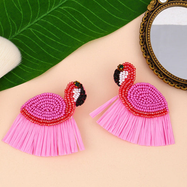 Flamingo Drop Earrings