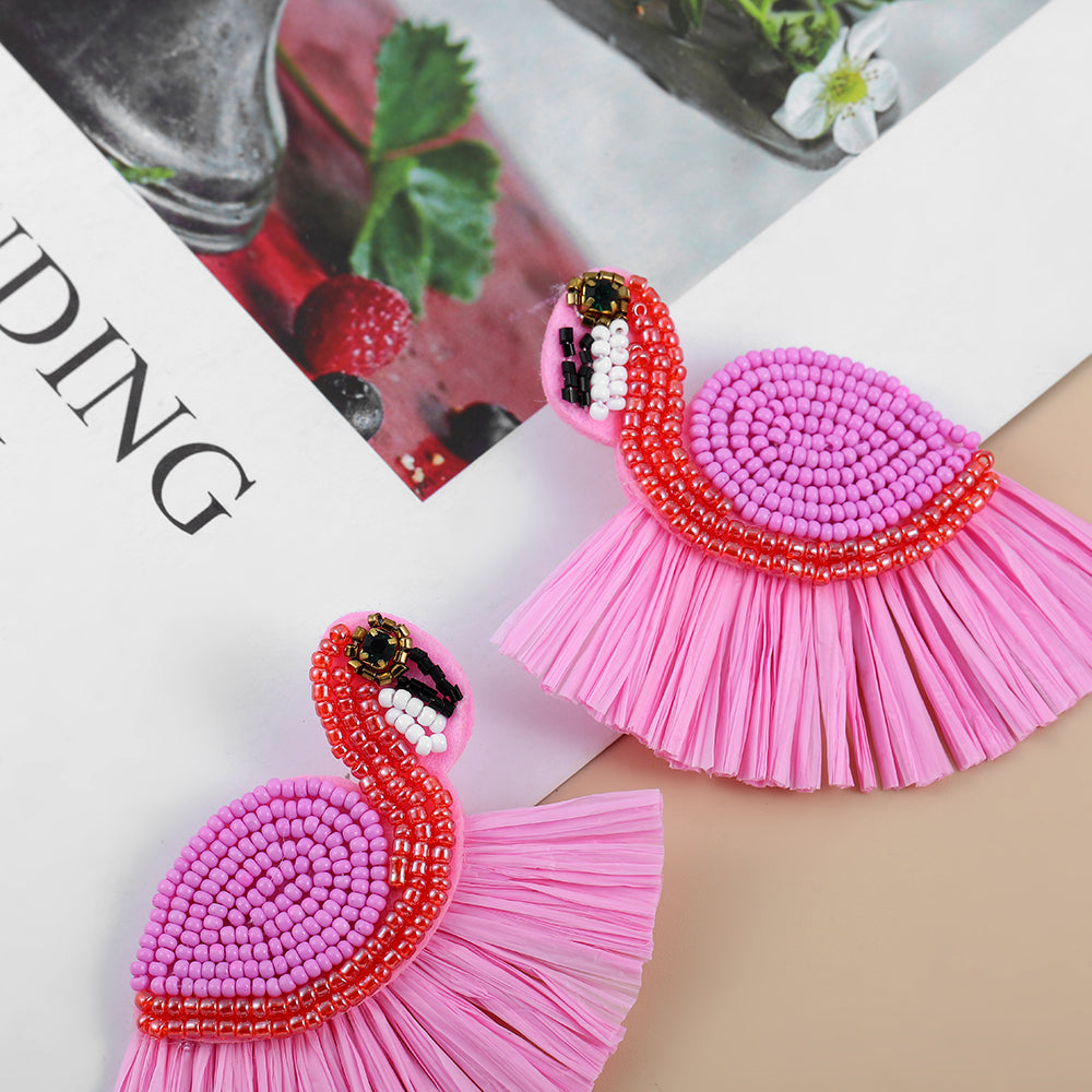 Flamingo Drop Earrings