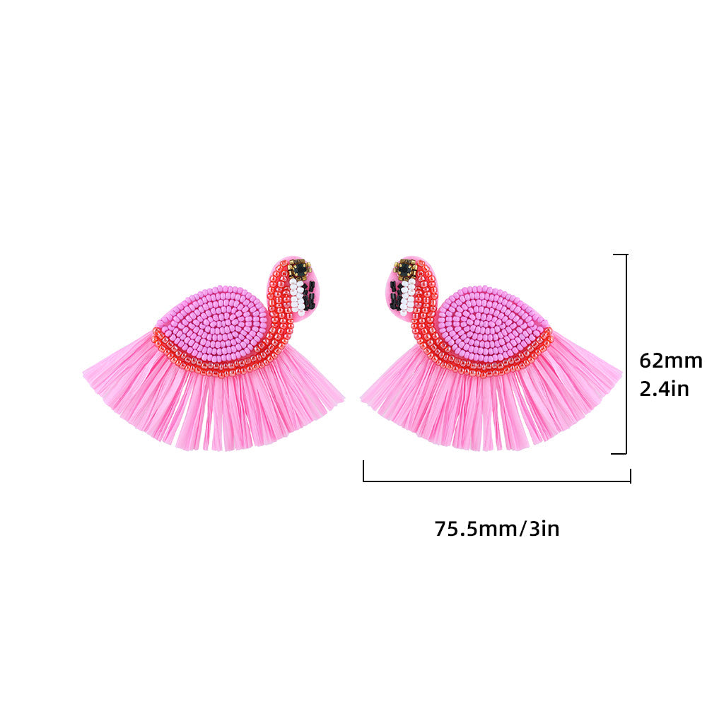 Flamingo Drop Earrings