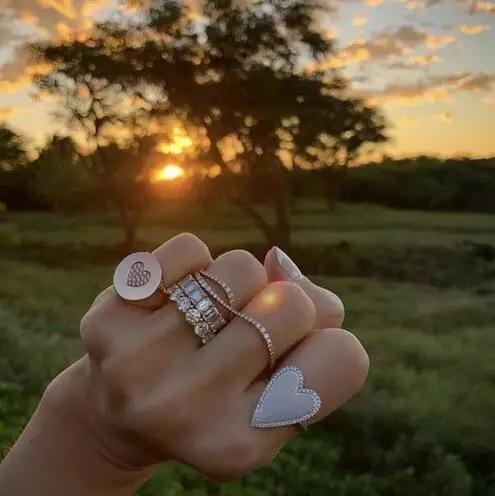 Eternity sterling silver ring