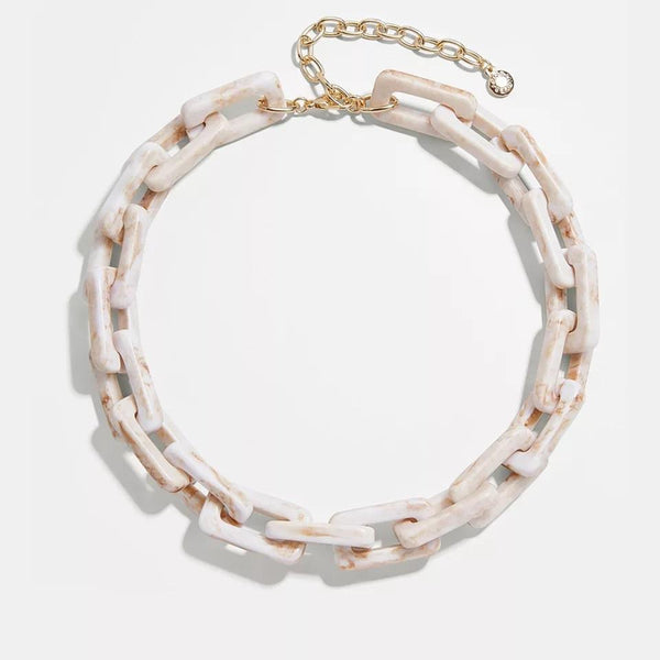 Acrylic Bone chain necklace