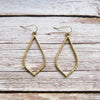 Gold drop earrings