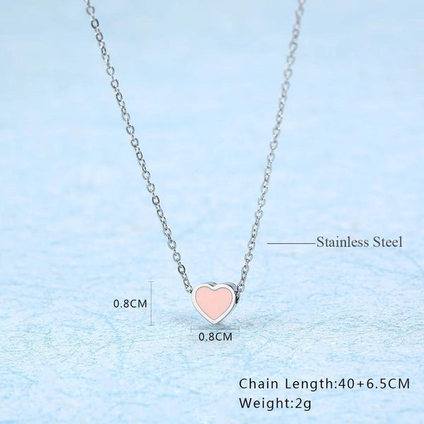 Silver heart necklace