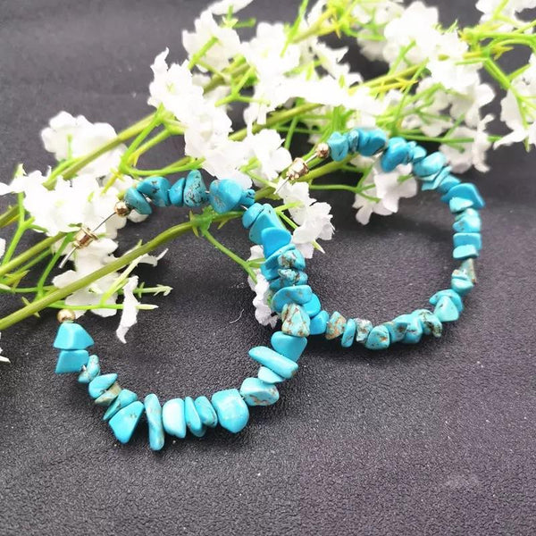 Turquoise hoops