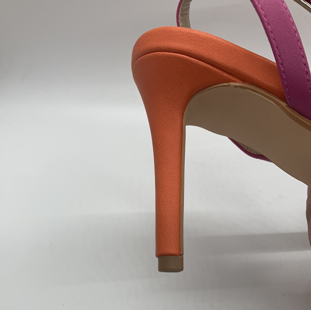 Colorblock heels