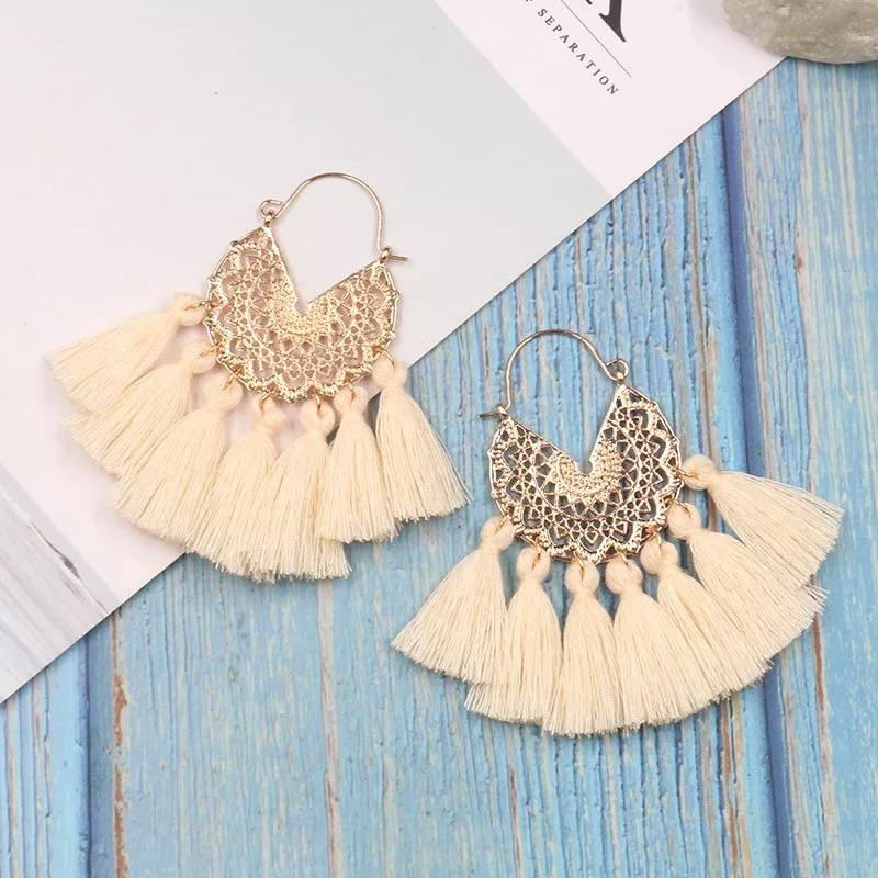 Bohemian tassel earrings