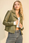 Vegan leather jacket