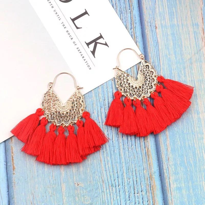 Bohemian tassel earrings