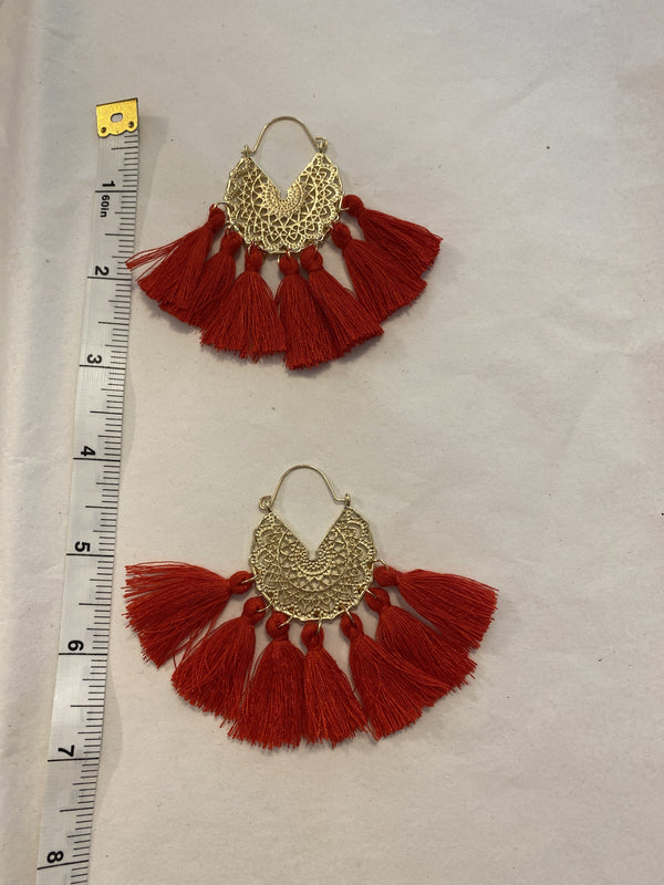 Bohemian tassel earrings