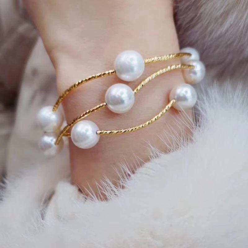 Layered pearl bracelet