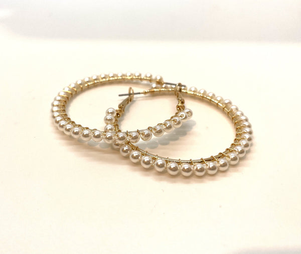 Pearl Hoops