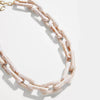 Acrylic Bone chain necklace