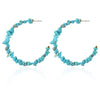 Turquoise hoops